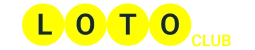 Фрагмент фирменного логотипа LotoClub на белом фоне